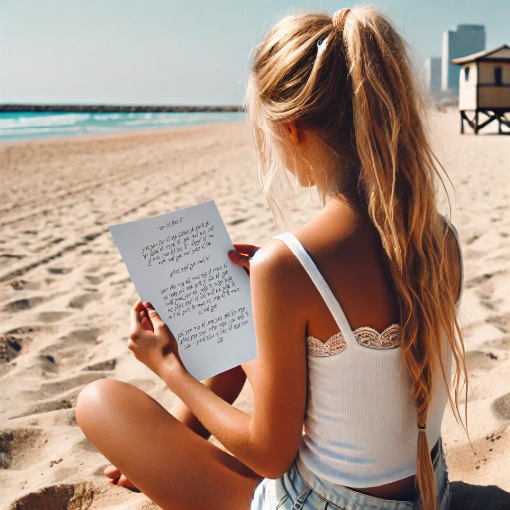 מכתב לאשה הצעירה שהייתי פעם – 8.3.25 